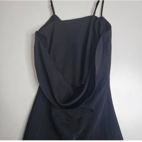 Anthropologie Adelyn Rae Black Mini Dress Sleeveless Spaghetti Straps - Picture 8 of 10
